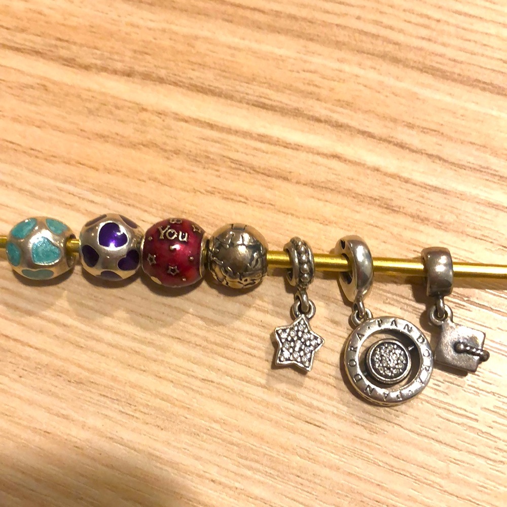 Authentic pandora charm lot